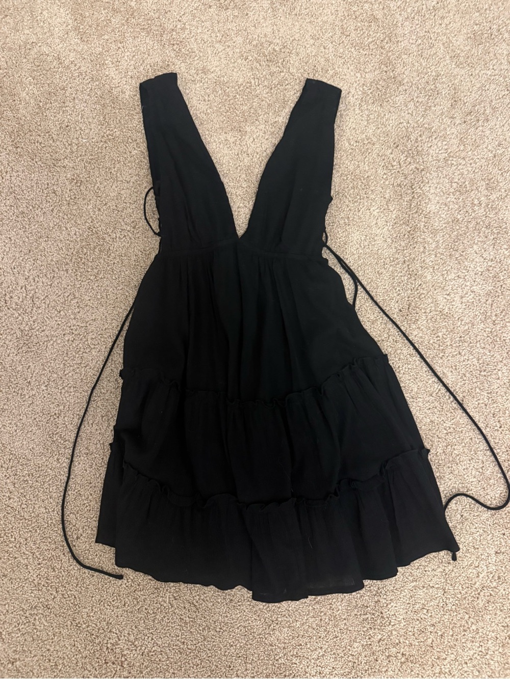 Princess Polly black flowy dress